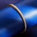 Mens 14K Gold 2ct Square Diamond Tennis Bracelet 14 Karat Guys New Jewelry 6.5
