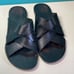 Popol Vuh Men’s Size 7 Women’s 9 Black Leather Slide Sandals Unisex