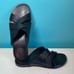 Popol Vuh Men’s Size 7 Women’s 9 Black Leather Slide Sandals Unisex