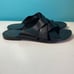 Popol Vuh Men’s Size 7 Women’s 9 Black Leather Slide Sandals Unisex