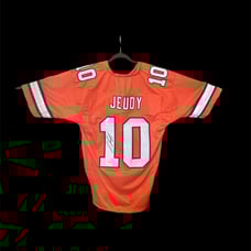 Jerry Jeudy custom Denver Broncos jersey Beckett-COA