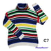 Tommy Hilfiger Turtleneck Sweater Womens Small Rainbow Striped vintage 2002 Rare