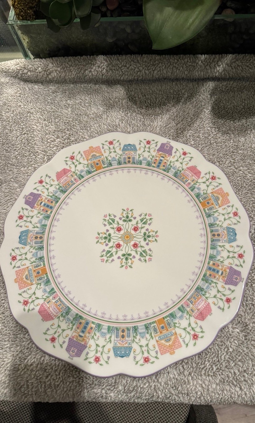 Lenox Village Cake Plate
