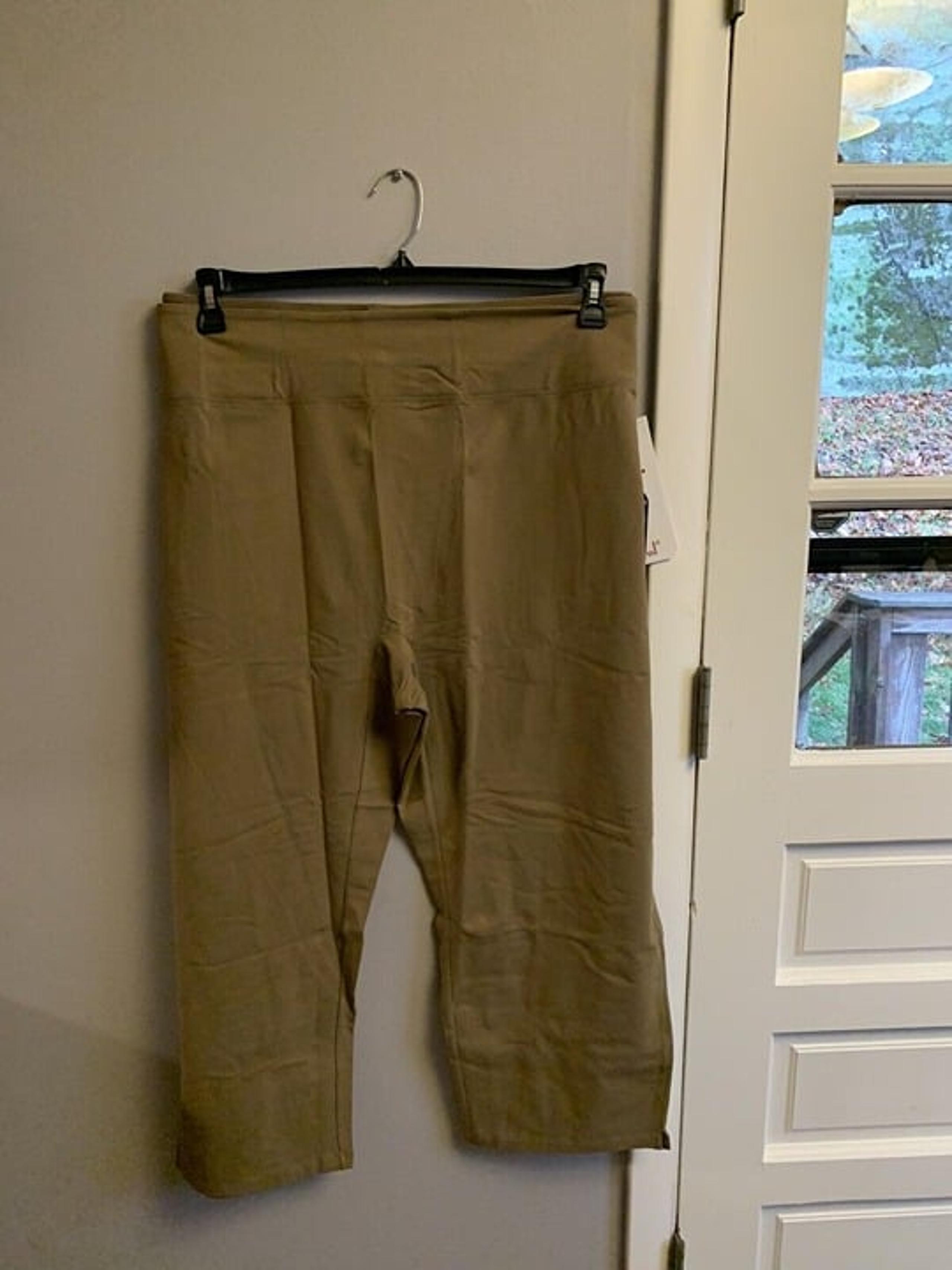 Women w/ Control SMOOTH & SLEEK Tummy Control TAUPE Pants PETITE 5X NIP