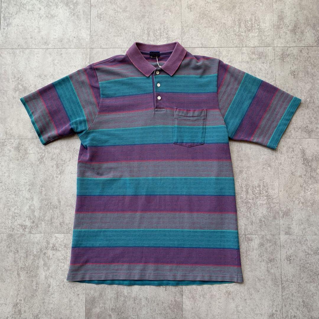 90s PENDLETON Striped Polo Shirt Made in USA Vintage Trendy