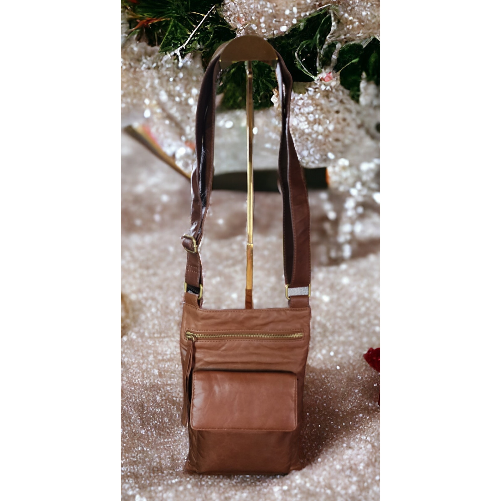 Vintage Hobo International Leather Crossbody Bag