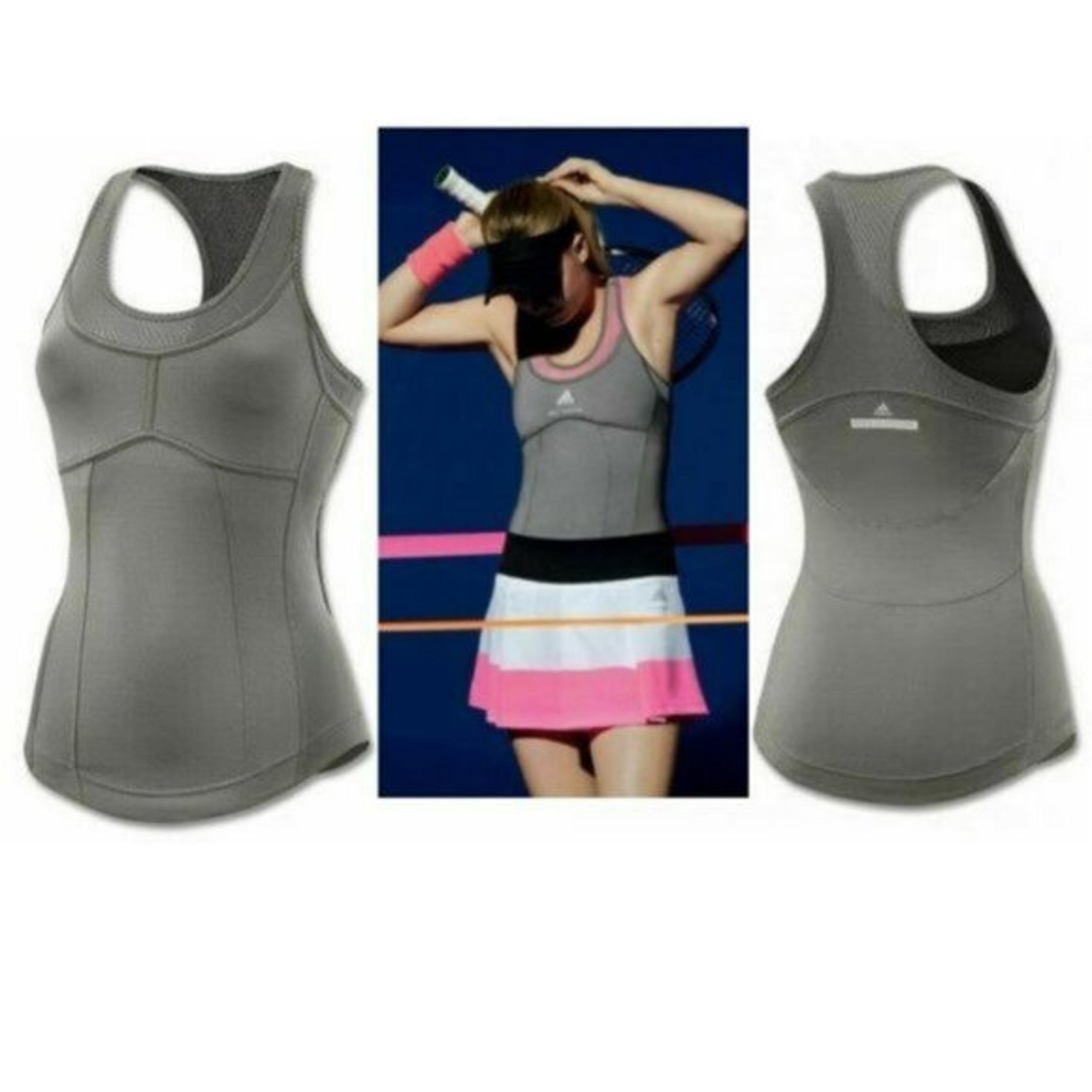 Nwot Adidas Stella McCartney Gray Tank Top w/ BRA S Small - only top