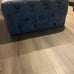 Gray tufted ottoman
