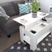 FDW Lift Top Coffee Table with Hidden Compartment and Storage Shelf Wooden LiftD