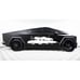 Tesla Cybertruck 2023-2025 Side Mud TESLA FONT Graphic Decal Set