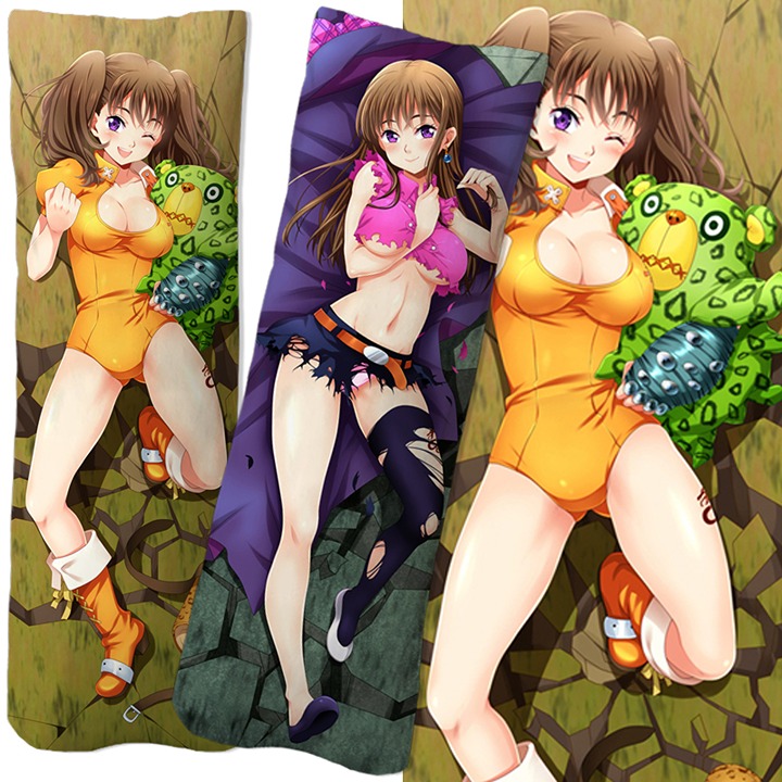 Diane Seven Deadly Sins Anime Dakimakura Body Pillow Cover Case - 2 Way Tricot