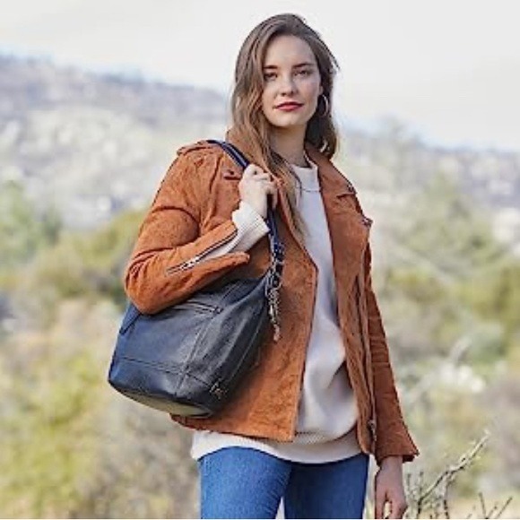 The Sak Sequioa hobo shoulder bag black leather