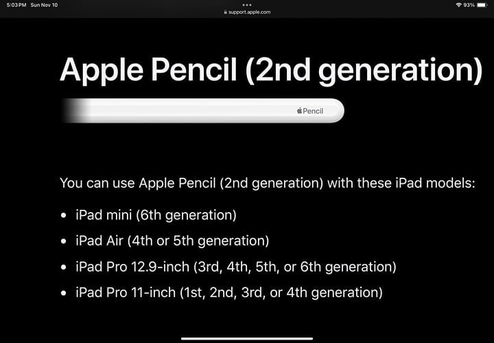 Apple Pencil 2nd Generation