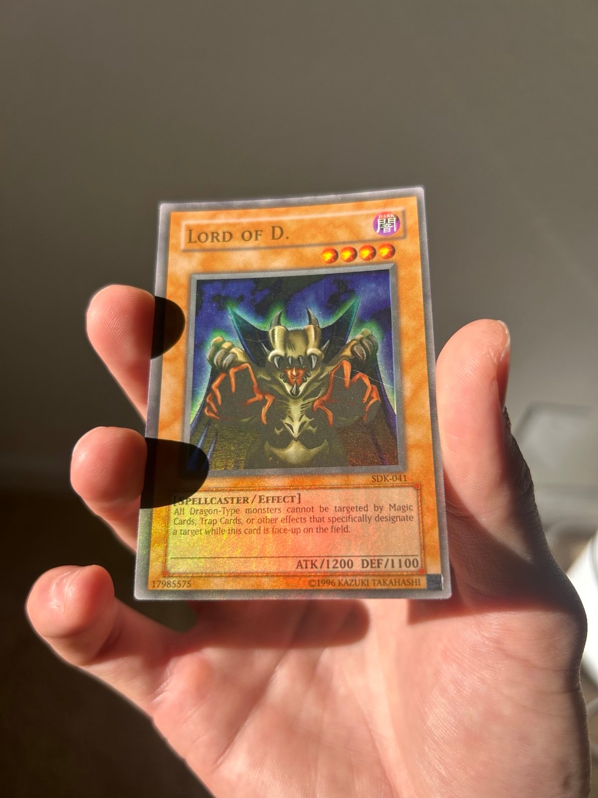 Yu-Gi-Oh Lord of D. Sdk-041 Super Rare Full Holobleed Foil