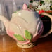 Vintage Franciscan Desert Rose Teapot Made in Portugal with Lid Roses and Leaves