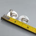 Sterling Silver Earrings Vintage 1950s Burkhardt Jewellers Western Ornate Design