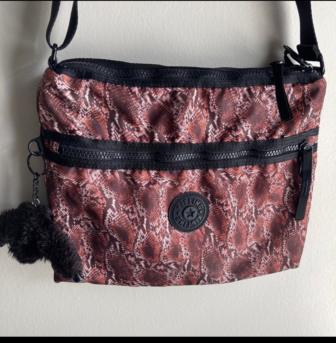Kipling snake print bag sale