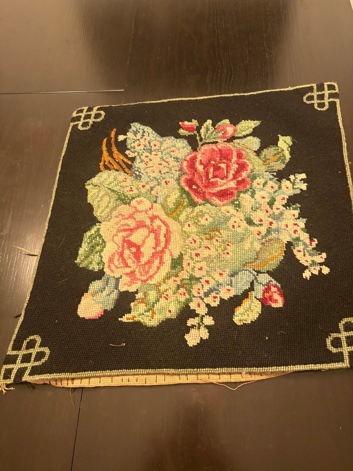 Handmade Embroidered Seat Cover