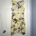 Ann Taylor yellow/brown/white/tan flowered dress
