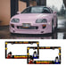New Universal 2PCS Anime Dragon Ball Z ABS Plastic Black License Plate Frame