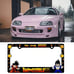 New Universal 2PCS Anime Dragon Ball Z ABS Plastic Black License Plate Frame