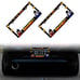 New Universal 2PCS Anime Dragon Ball Z ABS Plastic Black License Plate Frame