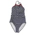 Tommy Bahama Breton Stripe High-Neck One-Piece Swimsuit SZ 4 NWT