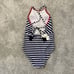 Tommy Bahama Breton Stripe High-Neck One-Piece Swimsuit SZ 4 NWT