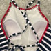 Tommy Bahama Breton Stripe High-Neck One-Piece Swimsuit SZ 4 NWT