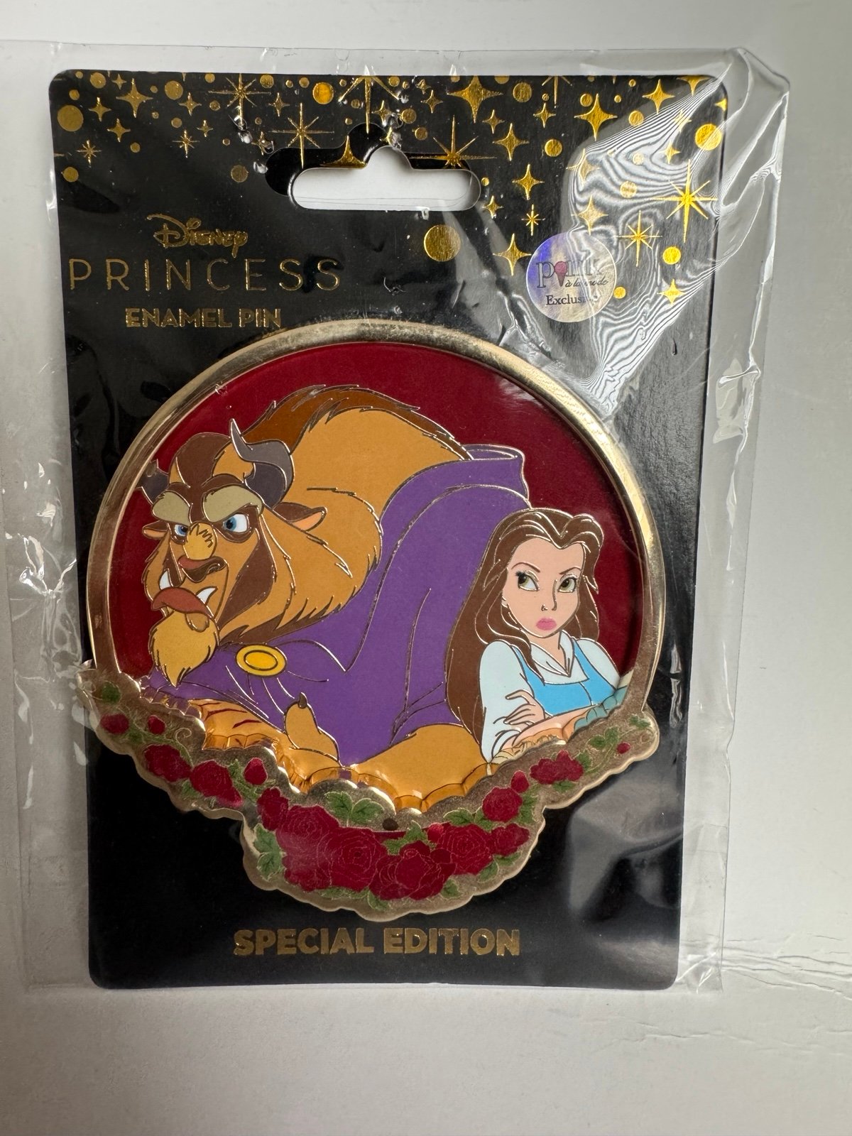Disney PALM Belle & Beast Petals Thorns - Beauty and The Beast LE 300 Pin