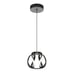 Artika Vivaldi 16-Watt 1 Light Matte Black LED Mini Pendant Light Fixture (L822)