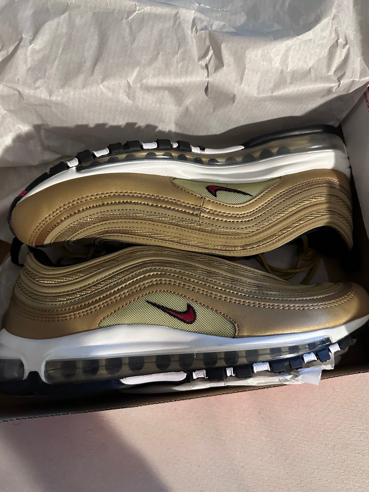 Nike Air Max 97 OG QS Metallic Gold/Team Red-Black-White