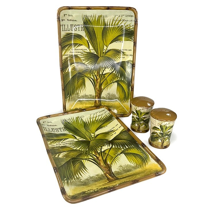 Las Palmas Ceramic Platters & Salt/Pepper Shakers - 2