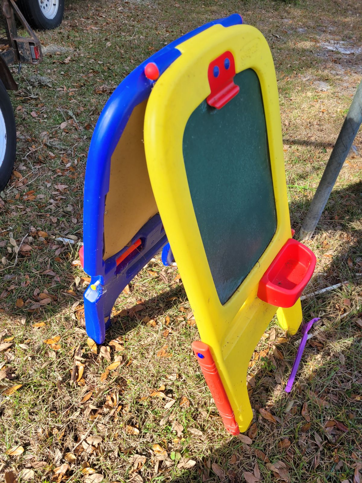 Chalk board and white board kids toy
