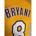 Kobe Bryant #8 Los Angeles Lakers NBA Reebok Gold Jersey Dress Women's MEDIUM