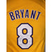 Kobe Bryant #8 Los Angeles Lakers NBA Reebok Gold Jersey Dress Women's MEDIUM