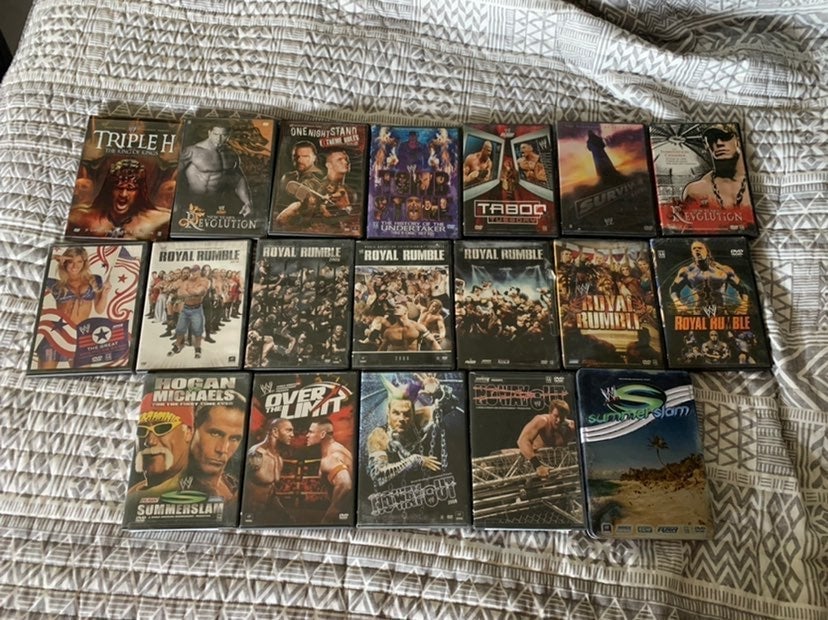 HUGE WWE PPV DVD LOT: 18 Discs