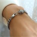 Silver Snake Choker Bracelet Matching Set, Chain Link, Serpent, Necklace