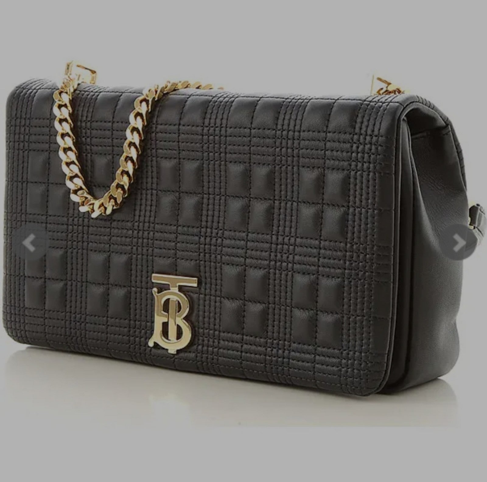 Burberry Lola TB Quilted Shoulder Bag