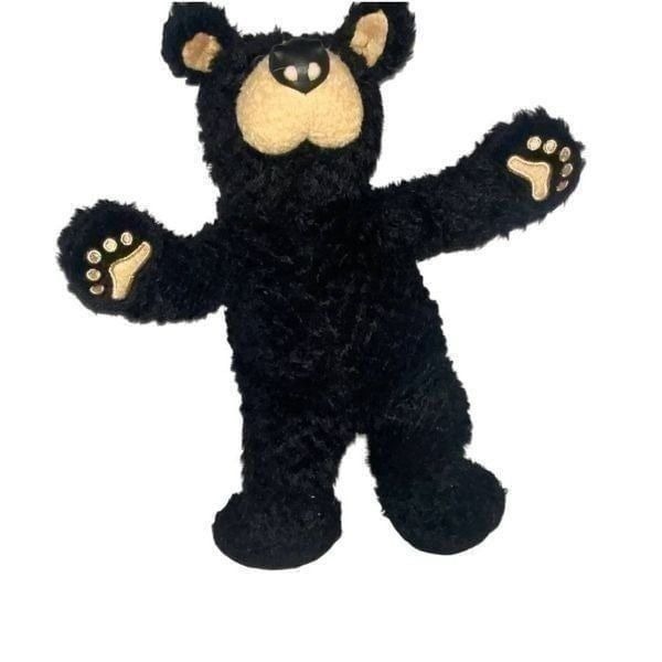 1996 Vintage Big Sky Carvers Bearfoots Plush Bear Jeff Flemming Black Size 11