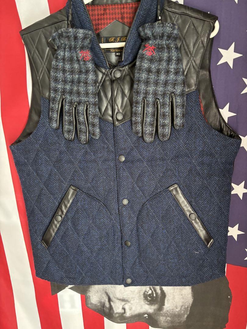 ◆ RJB: Harris Tweed Vest: RJB: Harris Tweed Gloves ◆