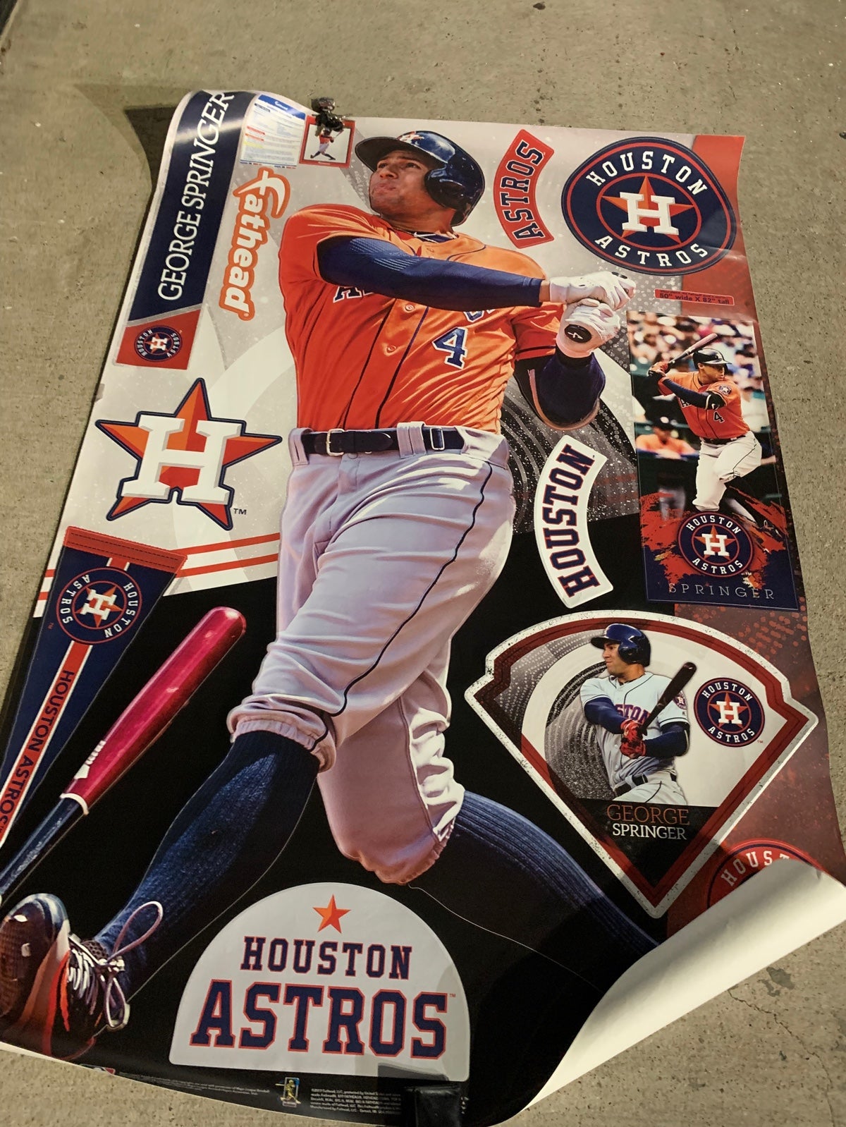 FATHEAD GEORGE SPRINGER HOUSTON ASTROS 2017 WORLD SERIES MVP