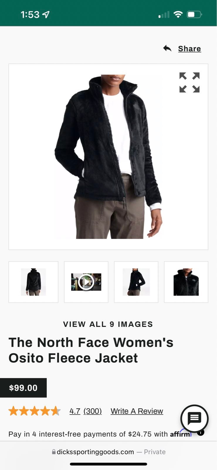 The North Face fleece