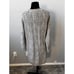 SUNDANCE Vintage Leah Mae Wool Sweater Gray Dress Pointelle Knit Gray PS
