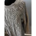 SUNDANCE Vintage Leah Mae Wool Sweater Gray Dress Pointelle Knit Gray PS