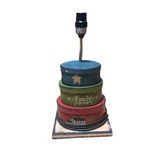 Primitive stacking boxes lamp