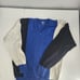 La Mode V-Neck Cotton Sweater Size Large Men's Cotton Vintage Cable Knit Blue
