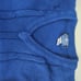 La Mode V-Neck Cotton Sweater Size Large Men's Cotton Vintage Cable Knit Blue