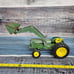 Vintage 1/16 scale Ertl John Deere Diecast tractor with loader green & yellow