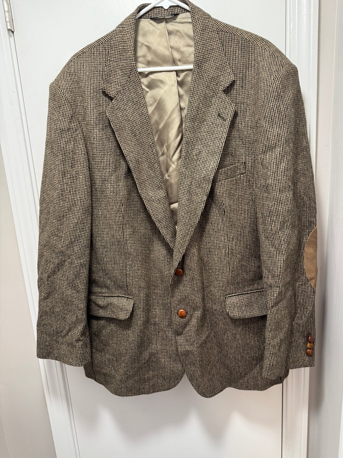 VINTAGE Tweed Norman Wells Jacket Made in USA